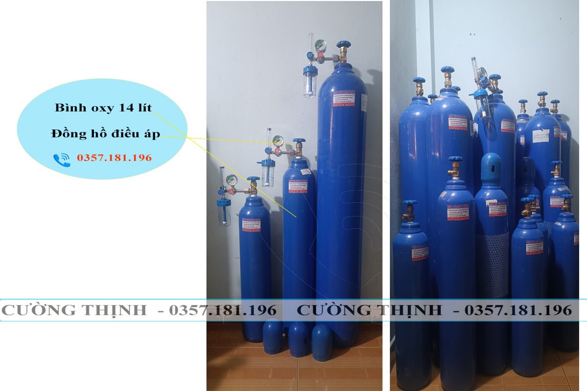 Bình oxy y tế 14 Lít 